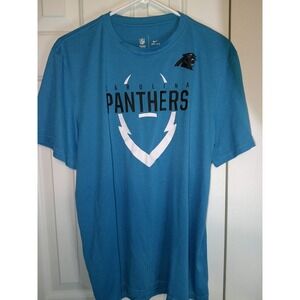 Nike‎ Carolina Panthers Dri-FIT NFL Team Apparel T-Shirt Blue Large